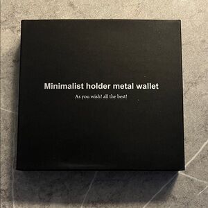 Black Minimalist Metal Wallet